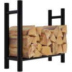 Range b�ches - d�coshop26 - m�tal noir - 80x80 cm - design moderne industriel