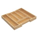 Range couverts - bois - extensible - 6 compartiments - dimensions: l. 35 x l. 25 x h. 45 cm Range couverts - bois - extensible - 6 compartiments - dimensions: l. 35 x l. 25 x h. 45 cm