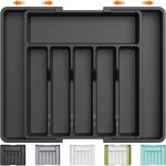 Range couverts plateau dustensiles extensible pour tiroir organisateur de tiroir réglable pour la cuisine ... Range couverts plateau dustensiles extensible pour tiroir organisateur de tiroir réglable pour la cuisine ...