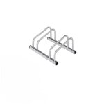 Range - v�los pour 2 v�los ? installation murale ou au sol ? finition argent�e