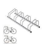 Range - v�los pour 4 v�los ? installation murale ou au sol ? finition argent�e