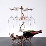 Range verre - porte - verre - rack a verre support de rangement autoportant en verre vin en style - antique ...