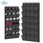 Rangement chaussure  suspendre - non - tiss - 24 compartiments - noir - 155 x 55 cm - organisateur ...