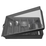 Rangement des couverts et ustensiles - bote de rangement pour argenterie avec sparateur rglable tui ...