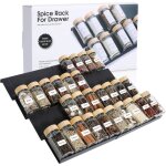 Rangement epices cuisine 8pcs extensible de 23cm � 46cm rangement epices tiroir insert de tiroir � �pices ...