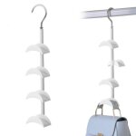 Rangement sac � main rotatif - 1 ensemble 360� 4 crochets - convient pour cravates ceintures �tiquette ...