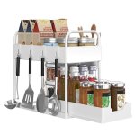 Rangement sous Évier à 2 niveaux - panier de rangement coulissant - errolves - blanc - 40 * 21. 5 * 36 ... Rangement sous Évier à 2 niveaux - panier de rangement coulissant - errolves - blanc - 40 * 21. 5 * 36 ...