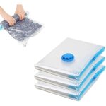 Rangement sous vide aspirateur housse rangement lot de 3 sacs de rangement sous vide aspirateur + 1 pompe ...