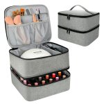 Rangement vernis a ongle couche double trousse maquillage accessoires ongles malette onglerie organisateur ...