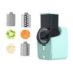 R�pe � fromage �lectrique coupe - l�gumes professionnel avec 3 lames r�pe carottes hachoir �lectrique ...