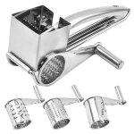 Rpe  fromage rotative - rpe de cuisine  manivelle - avec poigne et lame  rouleau 3 lames en acier ...
