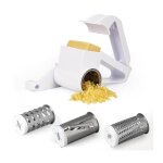 Rpe  fromage rotative manuelle - coupe legumes multifonctions  3 tambours - rape en acier inoxydable ...