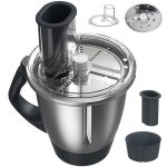 R�pe � l�gumes �lectrique - s�re en acier inoxydable 304 - sans bpa - compatible avec les robots termomix ...
