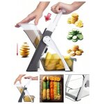 R�pe � l�gumes multifonctionnelle avec protection des mains : r�pe � pommes de terre trancheuse hachoir ...