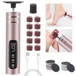 Rapeuse pieds �lectrique vitesse r�glable avec �cran lcd et 9 niveaux rasoir �lectrique avec 40 patins10 ...