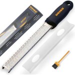Rpeuse universelle - deiss - pro zesteur dagrumes - acier inoxydable - antidrapante - lame tranchante ...