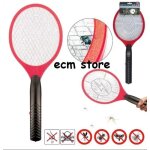 Raquette electrique anti insectes anti moustiques rouge simple et efficace