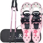 Raquettes  neige lgres et rsistantes 3 en 1 avec btons de randonne et sac de transport rehausseur ...