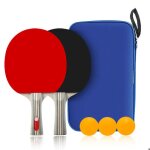 Raquette de ping - pong 2 raquette de tennis de table + 3 balles + 1 sacraquette de ping - pong professionnel ...