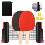 Raquette de ping pong professionnel 2 raquette de tennis de table + 3 balles de ping - pong + sac + filet ... Raquette de ping pong professionnel 2 raquette de tennis de table + 3 balles de ping - pong + sac + filet ...