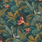Rasch selection 639216 papier peint intiss� dessins & motifs 10. 05 x 0. 53 m vert rouge