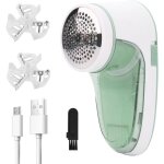 Rasoir anti bouloche portable lectrique pour pull et laine avec cble usb et 2 lames de rechangeanti ...