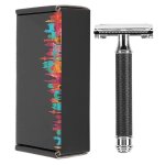 Rasoir � barbe manuel portable pour homme lavable en alliage de zinc