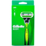 Rasoir  cartouche - gillette - multicolore - 3 lames - acier alli - manche plastique