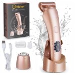 Rasoir lectrique pour femme tondeuse bikini pilateur facial cran led rasoir tanche ipx7 tondeuse ...