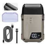 Rasoir électrique à grille pour homme 2 vitesses réglables ipx6 étanche avec écran led pour le visagela ... Rasoir électrique à grille pour homme 2 vitesses réglables ipx6 étanche avec écran led pour le visagela ...