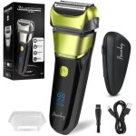 Rasoir �lectrique homme barbe wet & dry rasoir � grille �lectrique avec etui de voyage & tondeuse � barbe ...