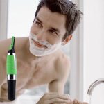 Rasoir �lectrique hommes tondeuse rasoir pour corps nez nasal oreilles sourcils facial label