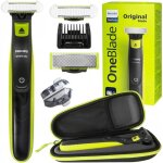 Rasoir electrique - philips - oneblade qp2721 20 - skinprotect femme homme - tondeuse barbe - etui inclus ...