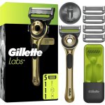 Rasoir homme gillette labs champion gold avec barre exfoliante et 5 lames