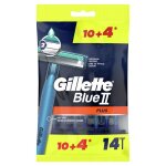 Rasoir jetable - gillette - blue ii plus - 10 unités + 4 gratuits - bande lubrifiante - manche ergonomique ... Rasoir jetable - gillette - blue ii plus - 10 unités + 4 gratuits - bande lubrifiante - manche ergonomique ...