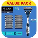 Rasoir - wilkinson - hydro 5 - protection de la peau - 1 rasoir + 13 lames - pour homme