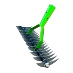 R�teau � chaume 325cm acier inox pour pelouse jardin d�sherbage outil robuste pour entretien et nettoyage ...