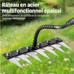 Rteau de jardin portable pour dsherber - aqsacokiya - outillage de jardin pour dsherber / ameublir ...