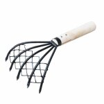 Râteau à palourdes conch garden avec outil de filet 5 griffes accessoires de plage coquillage maison ... Râteau à palourdes conch garden avec outil de filet 5 griffes accessoires de plage coquillage maison ...