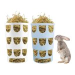 Rtelier  foin pour lapin - mangeoire hangable pour petits animaux - accessoire de cage plastique