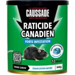 Raticide canadien - anti rats - efficacit� radicale ? tous lieux ? 12 app�ts blocs p�tes flocoumafen ...