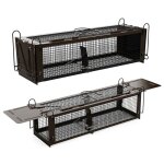 Ratzfatz 2pcs pi�ge � rats xxl cage r�utilisable no kill avec sensibilit� ajustable et double entr�e ...