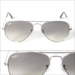Ray ban lunettes de soleil mixte modle aviator - catgorie 2 - monture mtal - verres gris dgrads