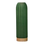 Raylee - vase en verre vert h41. 5 cm
