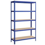 Rayonnage � 5 niveaux 60 x 120 x 200 cm capacit� 750 kg planches r�glables style industriel pour cuisine ...