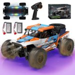 Rc - auto voiture t�l�command�e avec 7 couleurs de lumi�res 32km / h voiture rc 1 / 18