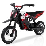 Rcb moto �lectrique enfant 300w ? 25 km / h ? 12 pneus ? autonomie 17 km ? guidon r�glable ? rouge