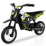 Rcb moto �lectrique enfant 300w ? 25 km / h ? 12 pneus ? autonomie 17 km ? guidon r�glable ? vert