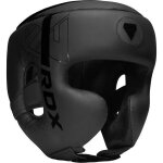 Rdx casque de boxe kara ajustable rembourr� pour entra�nement mma prot�ge - joues front et oreilles noir ...