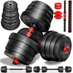 Re:sport kit dhaltères 2 - en - 1 30 kg ensemble modulable dhaltères haltères longs et courts Re:sport kit dhaltères 2 - en - 1 30 kg ensemble modulable dhaltères haltères longs et courts